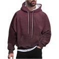 thumbnail image 1 of Rbaofujie Chandails pour Hommes Hommes Décontracté Mode Chandails à Capuche Col Rond Imprimé Chandail à Enfiler Manches Longues Hauts Chandail Chandails à Capuche pour Hommes Graphique, 1 of 6