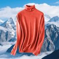 thumbnail image 1 of Ailaofu Chandail à Col Roulé pour Femmes Manches Longues Décontracté Automne Hiver chandail Tricoté, 1 of 6