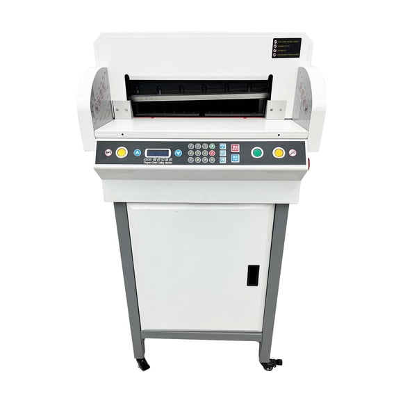18" Electric Heavy Paper Cutter Automatic Paper Stack Cutting Machine Digital Numerical Control Paper Guillotine 110V