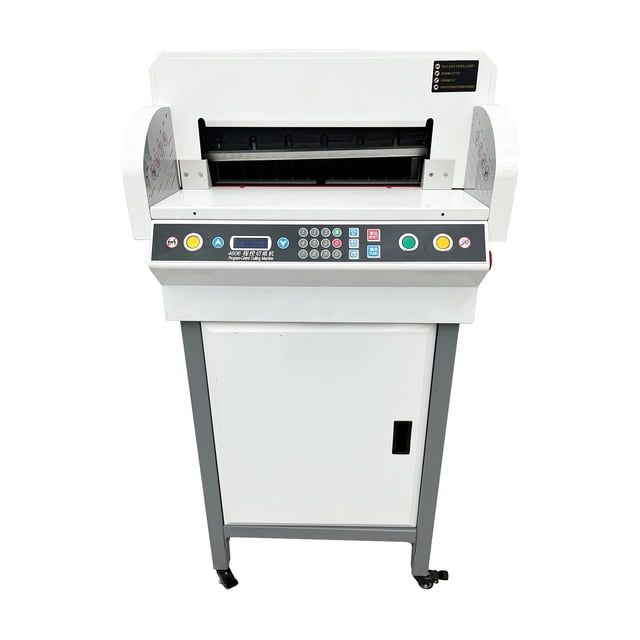 18" Electric Heavy Paper Cutter Automatic Paper Stack Cutting Machine Digital Numerical Control Paper Guillotine 110V