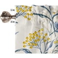 thumbnail image 5 of Botanical Prints Kitchen Curtains Twig Leaves Valances for Windows, Plant Short Curtains & Drapes 3PCS Blackout Curtains Rod Pocket Kitchen Curtains and Valances Set Tier Curtains for Bathroom, 5 of 5