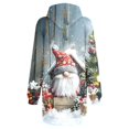 thumbnail image 5 of TJAZFJPA Robes Smockées pour Femmes Robe Confortable pour Femmes Robe à Imprimé Vintage Chandails à Capuchon à Manches Longues Robes Midi à Manches Longues avec Poches Robes d'Été pour Dames Robes d'Été pour Femmes, 5 of 5