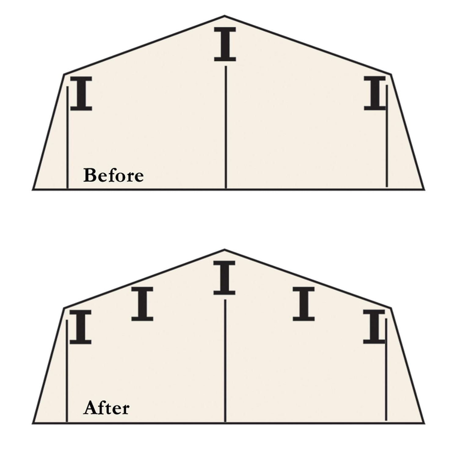 Arrow Roof Strengthening Kit for Sheds (except Swing Doors)