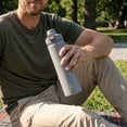 thumbnail image 4 of TAL Stainless Steel Ranger Push Lock Lid Water Bottle 28 fl oz, Silver, 4 of 4