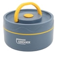 thumbnail image 1 of Bento Lunch Box, Stainless Steel Bento Container with Lid Large Capacity Thermal Lunch Box Leakproof Bento Lunch Box Container Kids Food Jar for Adults, 1 of 7