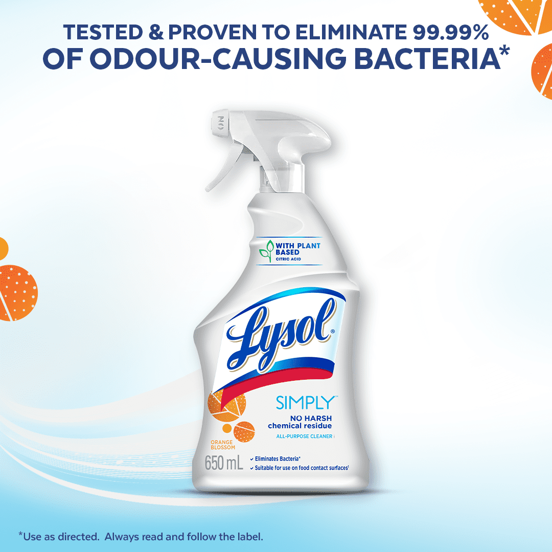 Nettoyant tout usage Lysol Simply ™, fleur d'oranger, 650 ml