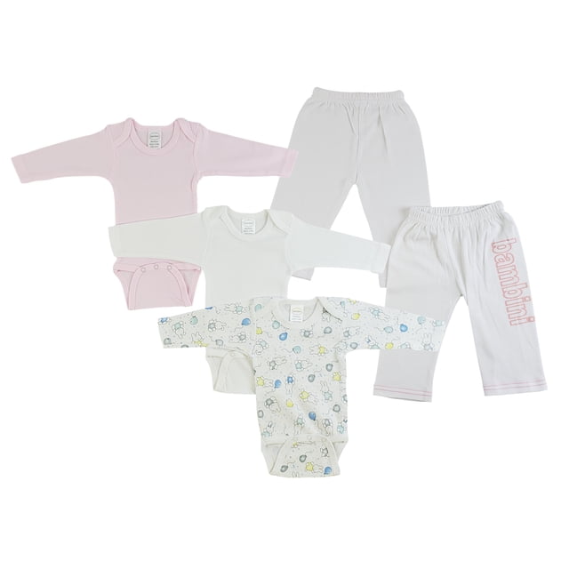 Infant Girls Long Sleeve Onezies and Track Sweatpants