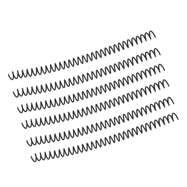 Sheet Binding Comb, Spiral Binding Coil Pretty Colour Plastic Large Capacity For Paper Black
