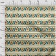 thumbnail image 2 of oneOone Cotton Poplin Fabric Leaves & Floral Block Decor Fabric Printed BTY 42 Inch Wide, 2 of 4