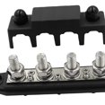 thumbnail image 3 of Miulika 4 Post Power Distribution Block with Cover 250 Amp Rating 48V Solar Wiring Heavy Black M10, 3 of 5