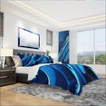 thumbnail image 1 of Designart Ensemble de Literie Moderne et Contemporain 'Liquid Blue Abstract' - Housse de Couette et Shams, 1 of 4