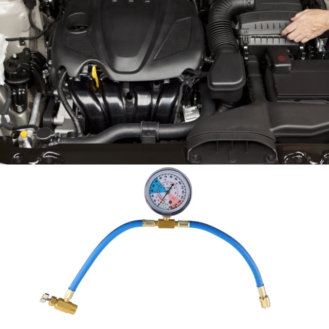 BUYISI 1Pc R134A R12 R22 Car Air Conditioning Recharge Measuring Kit Hose Gas Gauge 1/2 Thread 1/4Sae Interface Universal Ac Part