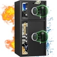 thumbnail image 1 of Riflewell Fingerprint Safe - 6.0 Cu ft Large Safe Box Fireproof Waterproof,Money Safe with Mute-Function & Dual Alarm System,Home Safe with Deposit Slot & LED Light,for Home,Business,Valuables, 1 of 7