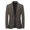 Brown, variant on GreatBaby Men's Solid Color Suit Jackets Fall Long Sleeved Lapel Collar Fitting Slim Blouses Suitable for Semi Formal Office Work Wearing(Black#1,S)