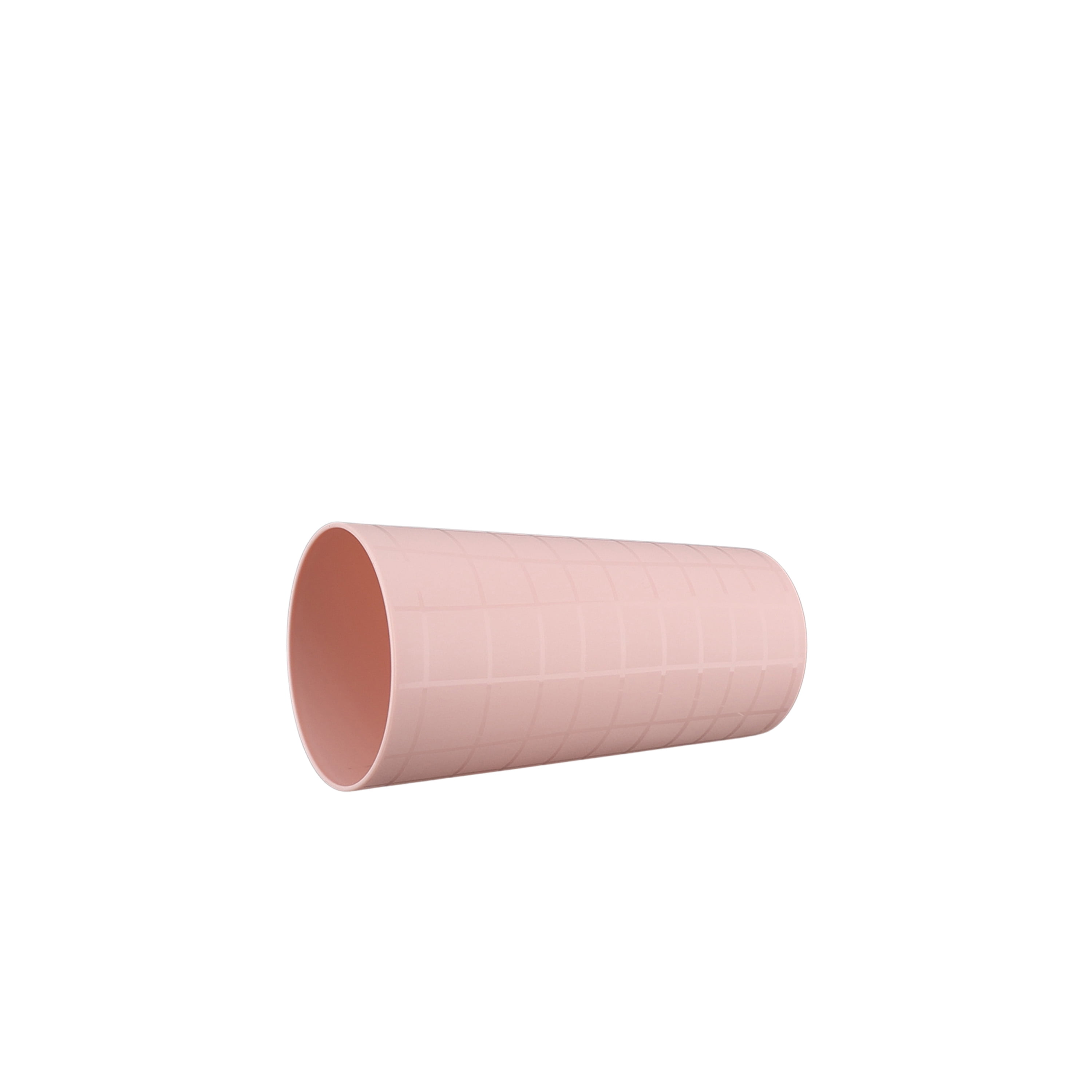 Gobelet en polypropylène à motif quadrillé rose Mainstays, 27 oz, paquet de 1, rose pâle