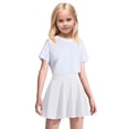 thumbnail image 1 of MEZZALL Jupe Patineuse Plissée Évasée Mini Décontractée Taille Haute Extensible pour Filles 1 16 Ans 3-4 Ans Tenue Bébé Stylée, 1 of 5