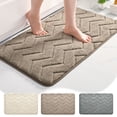thumbnail image 1 of Iumwxz Bathroom Mat Soft and Comfortable Bathroom Floor Mat Bathroom Door Mat Bathroom Water Absorption and Non Slip Foot Mat Floor Mat Bathroom Rug Gray Polyester, 1 of 8