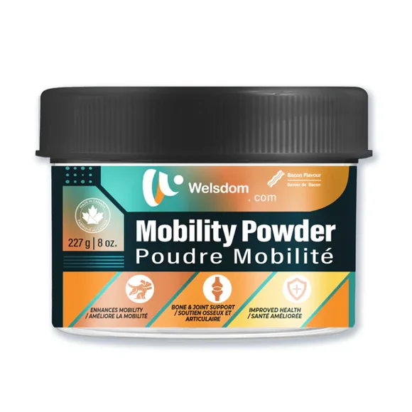 Premium Hip & Joint Supplement Powder for Dogs & Cats - Glucosamine Chondroitin MSM with Turmeric & Green Lipped Mussel - Mobility Support for Senior Pets - Bacon Flavor - Natural Arthritis Relief