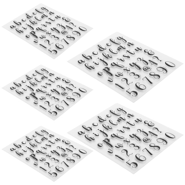 Rubber Clear Silicone , Hand-made Decorative Portable 39 Character Lowercase Alphabet For Card Making DIY Scrapbook Scrapbooking Photo Album
