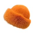thumbnail image 3 of Esquirla Cossack Hat Russian Hat Beanie Winter Faux Hat for Snow Snowboard Riding Orange, 3 of 8
