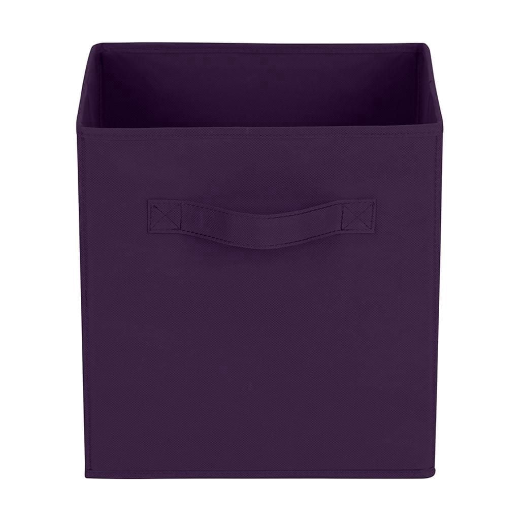 Mainstays panier de rangement en forme de cube,pliable, organisation de la maison, les principaux matériaux sont du tissu non usé et du papier cartonné, parfait pour la crèche, la salle de jeux, etc.