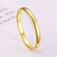 thumbnail image 1 of Women 2mm Thin Rings Stainless Steel Minimalist Ring Set Elegant Party Tail Ring, 1 of 5