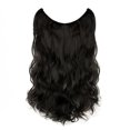 thumbnail image 1 of Extensions de Cheveux Synthétiques en V Longues et Bouclées à Vagues d'Eau avec Clips, Pièce pour Cheveux, 1 of 8