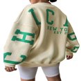 thumbnail image 1 of Women Loose Pullover Sweatshirts Letter Thickened Long Sleeve Tops, 1 of 7