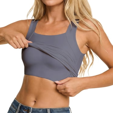 Seamless Square Neck Vest for Shapewear Compression Top – Body Sculpting Undergarment for Home and Casual Wear Breathable Supportive Layering