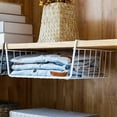 thumbnail image 2 of Clearance Sale - Hanging Under Shelf Storage Basket, Adjustable Under Cabinet Add-on Storage Racks Slide-in Baskets Organizer for Laundry Room Kitchen Pantry Desk Bookshelf, 2 of 6
