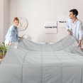 thumbnail image 3 of PiccoCasa Twin Soft Lightweight Down Alternative Comforter, Light Gray, 3 of 7