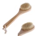 thumbnail image 1 of Daisyyozoid Long Handle Wooden Bath Shower Body Scrubber Exfoliating, 1 of 6