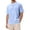 Blue, variant on 2025 Men's Linen Solid Color Black Shirt Short Sleeve Crew Vintage T-Shirts Neck Beach Top Vintage Workout Shirts for Men T Shirt for Men