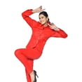 thumbnail image 3 of Pantalon Extensible en Cuir pour Femmes avec Poches, 3 of 8