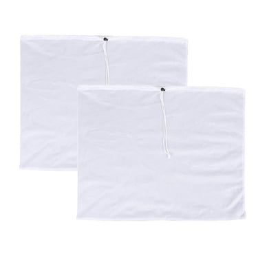 2 Sacs de Brassage - Sac en Maille Réutilisable pour Presse à Vin Cidre Raisin avec Cordon de Serrage 38X42cm