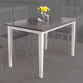 thumbnail image 2 of CorLiving Michigan Two Toned White-Grey Indoor Dining Table for 4 People, 2 of 7
