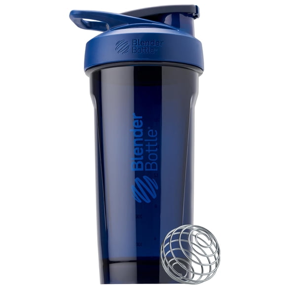 BlenderBottle Strada Gobelet Shaker Parfait pour Boissons Protéinées et Pré-Entraînement, 28 Onces, Bleu