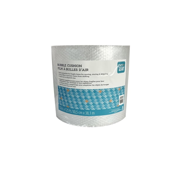 Pen + Gear Bubble Cushion Roll, 12 in x 125 ft, Small Bubble, Clear