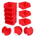 thumbnail image 3 of JUNWELL Storage Bins Garage Tool Stackable Organizer Containers Plastic Box Rack Stacking Small Parts Hanging Pegboard Workshop, 3 of 7