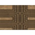 thumbnail image 1 of Ahgly Company Tapis Rectangulaire d'Intérieur Lavable en Machine Transitionnel Brun Clair, 5 Pieds x 7 Pieds, 1 of 7