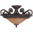 thumbnail image 2 of Maxim 11363SAOI Symphony 23" Semi Flush Mount Ceiling Light, 3 A19 60W Bulbs, 2 of 2