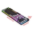 thumbnail image 3 of cpengpj Clearance Gaming Keyboard USB Wired Floating Keyboard Ergonomic Water Mechanical Feeling Keyboard -Slim LED Backlit Keyboard For Desktop, 3 of 4