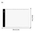 thumbnail image 1 of Portable A4/A5 Tracing LED Copy Board Light Box Slim Light Pad USB Power Copy Drawing Board Tracing Light Board For Artists Designing Animation Sketching,Black&friday Deals,Cyber&Monday Deals, 1 of 9