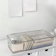 thumbnail image 2 of Storage Boxes with Lids,Transparent Mask Stationery Storage Box Office Supplies Cosmetic Storage Box Desktop Storage Acrylic Organising Box,Storage Box with Lid,Box of Masks, 2 of 9