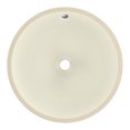 thumbnail image 2 of American Imaginations 16-in. W Round Bathroom Undermount Sink Set In Biscuit - Chrome Hardware - Overflow Drain Incl. AI-27043, 2 of 9