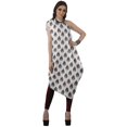 thumbnail image 3 of Moomaya Robe Kurti Sans Manches à une Épaule Imprimée pour Femmes, Vêtement de Créateur Boho pour Fête, 3 of 7