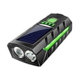 thumbnail image 1 of Solar/USB Bike Light Horn Combo Rechargeable Headlight 130dB Alarm Cycling Safety Equipment, 1 of 8