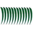 thumbnail image 4 of 12 Pieces Archery Hunting Arrow Feather Fletching Right Universal Arrow Fletching Drops Wing Fletches 4 inch Dark Green, 4 of 9