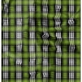 thumbnail image 1 of Soimoi Green Modal Satin Fabric Plaid Check Print Sewing Fabric Yard 42 Inch Wide, 1 of 5