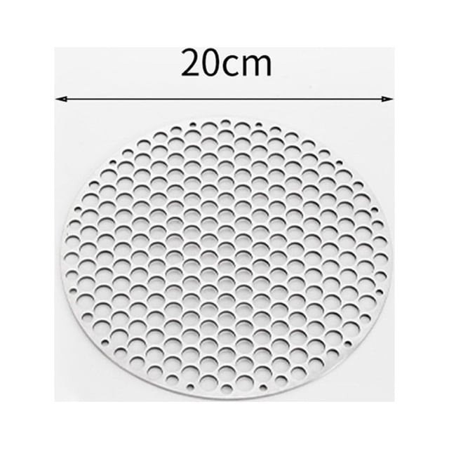 Bgsha Filet Rond pour Gril en Acier Inoxydable Tapis de BBQ Filets à Vapeur pour Four Grille de Barbecue